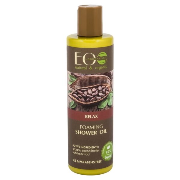 Eco Laboratorie Aceite de baño y ducha bio relax de cacao y vainilla