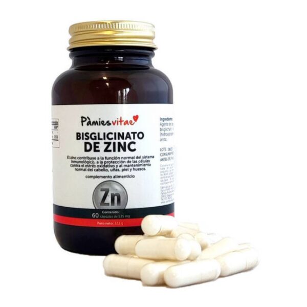 Bisglicinato de Zinc 60 caps de Pamies vitae 300728