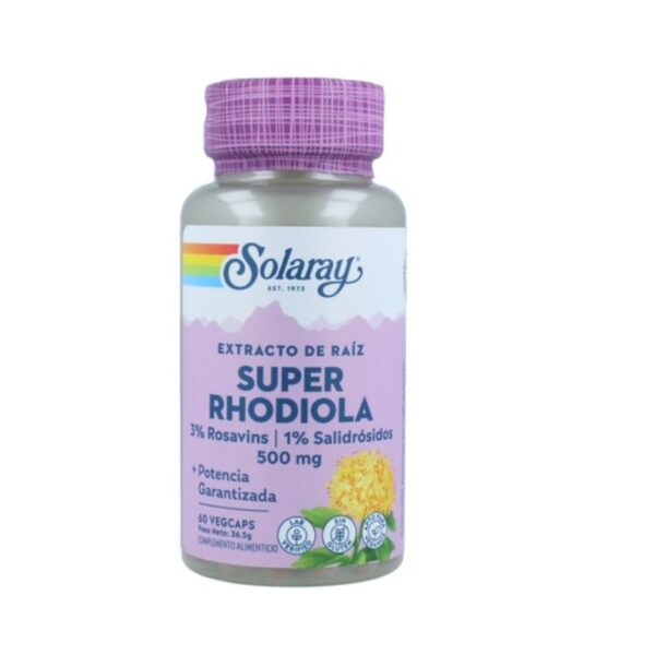Rodiola Super, extracto de raíz, 60 veg de Solaray 301028