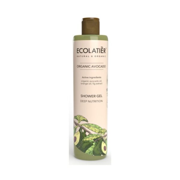 Gel de ducha con aguacate orgánico 250 ml de ecolatier aper 12M