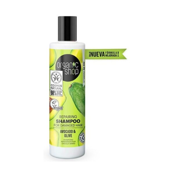 champú hidratante de aguacate 280 ml. de organic shop aper 12M
