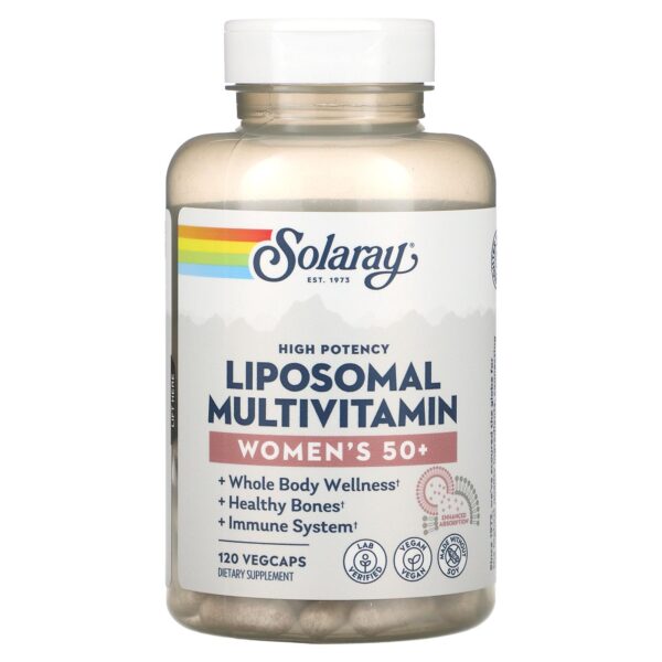 Multivitamínico liposomal para mujeres +50 años 120 vegacaps Solaray 300127